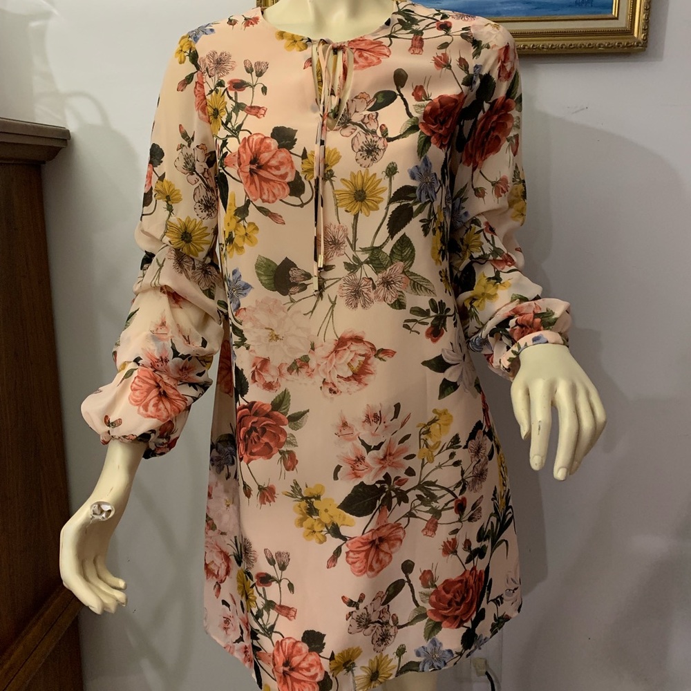 Vince Camuto Floral Print Dress - Multicolor